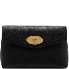 Mulberry Darley Cosmetic Pouch Black Classic Grain